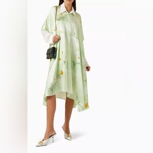 BALENCIAGA SATIN OVERSIZED DRESS